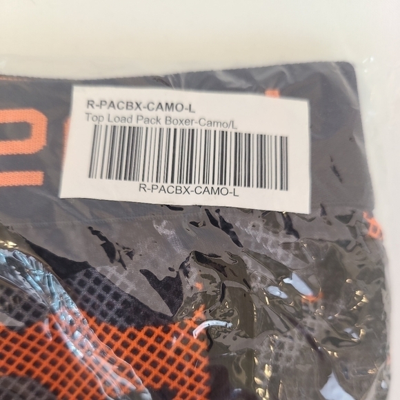 NEW Rodeoh Top Load Pack Orange, Black, Grey Camo Boxer Size L NWT - Picture 5 of 6